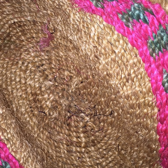 Colorful stripe straw weave bag purchased @Panama - Picture 6 of 8